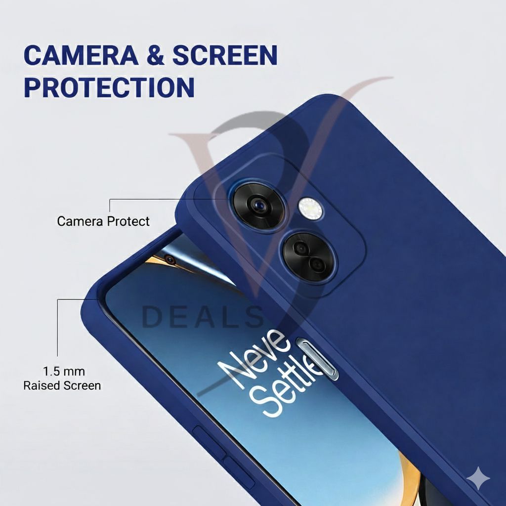 V3Deals Liquid Silicone Case Compatible for OnePlus Nord CE 3 5G | Soft-Touch nord ce3 5g Back Cover | Microfiber Lining oneplus nord ce3 5g Back Cover view 2