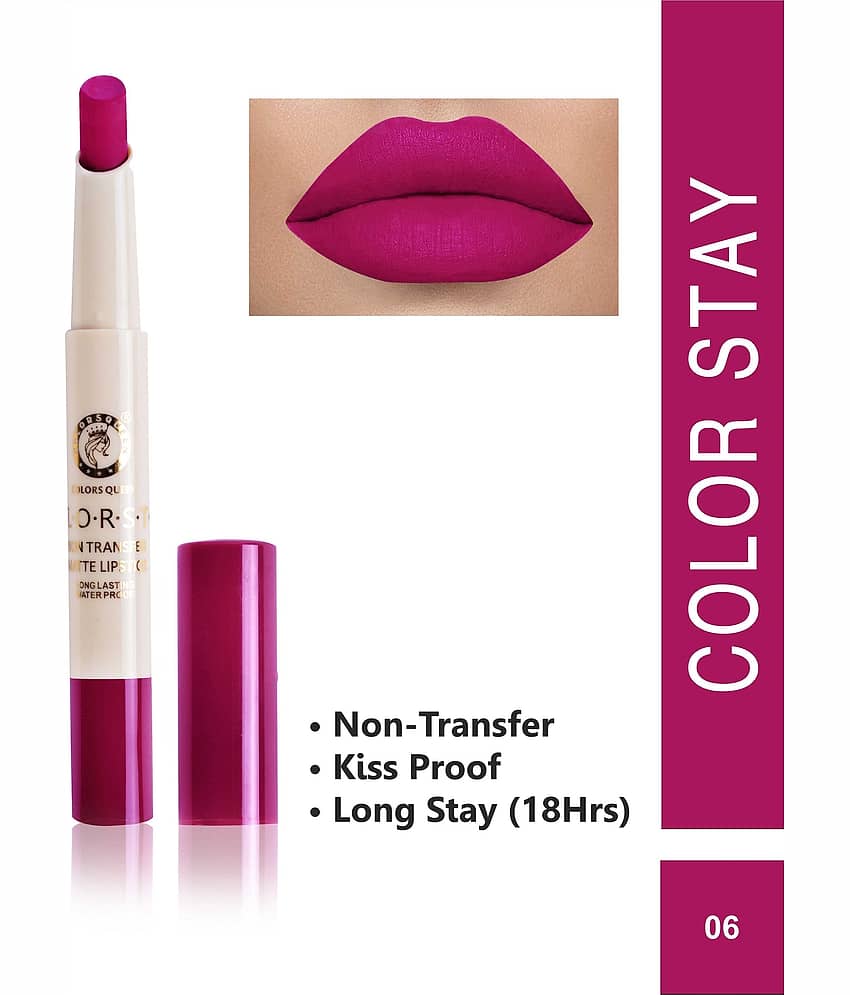 Colors Queen Waterproof & NonTransfer Lipstick Magenta 2.1 g view 2