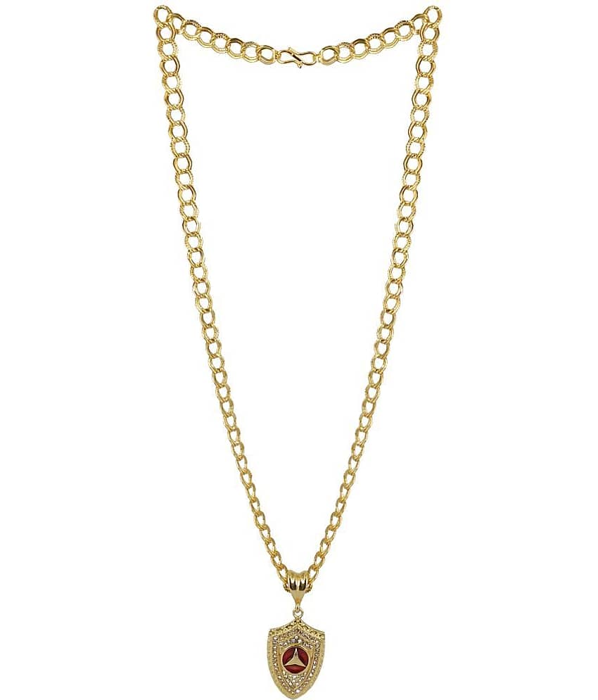 KRIMO - Golden Pendant set ( Pack of 1 ) view 2