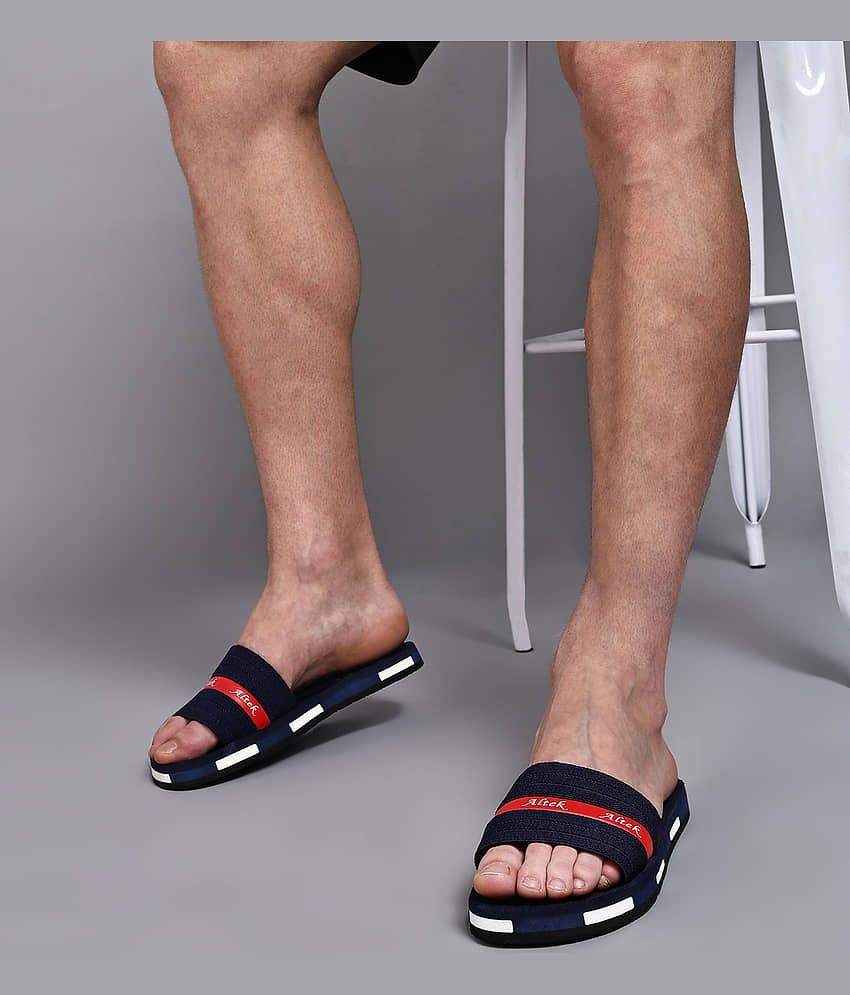 Altek Black Men's Slide Flip Flop view 2