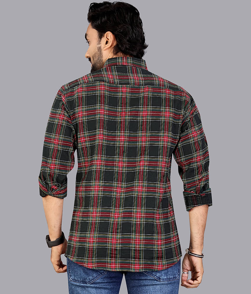 ADWYN PETER 100% Cotton Regular Fit Checks Full Sleeves Men's Casual Shirt - Multicolor 3 ( Pack of 1 ) view 2