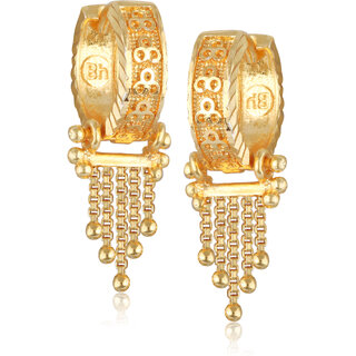 Vivastri Sizzling Glittering Clip On Jhumki Earring for Women and Girls [VIVA2684ERG] view 2