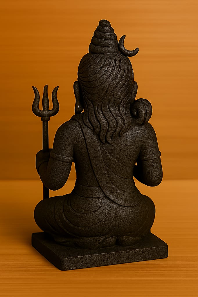 Exquisite Lord Shiva Statue with Trishul - Mahadev Idol for Home Temple & Decor view 2