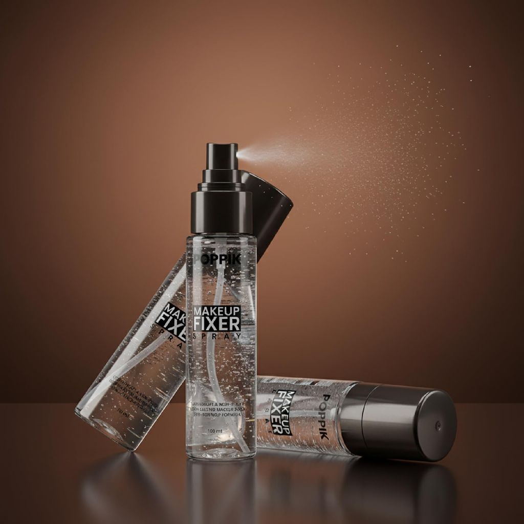 POPPIK Makeup Fixer Spray, 100ml, Long-Lasting 8-Hour Hold, Fine Mist with Natural Dewy Finish. view 2
