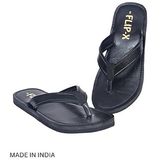 LEACO Men Slippers By Flip X - Leatherette Comfortable, Stylish, Durable, Non-Slip Slippers For Men. view 2