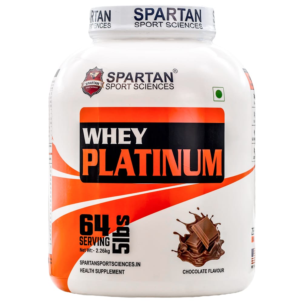 SPARTAN SPORT SCIENCE Whey Platinum Protein Powder Concentrate Supplement with 24g Protein, 12g EAA, 5g BCAA, 4g Glutaine Acid for Men & Women view 2