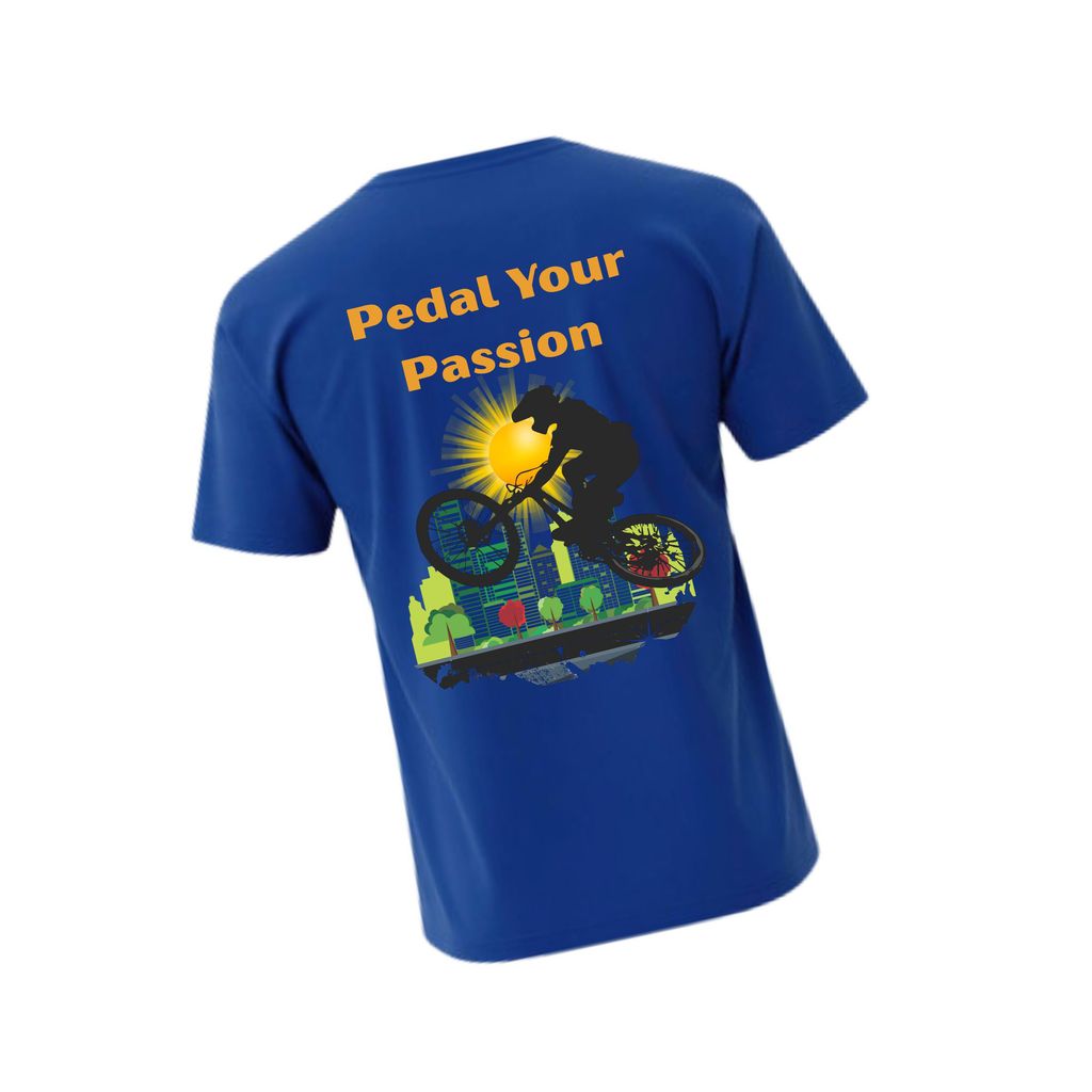 Trishoolin Sports Theme T-Shirt | Design 10390MB | Cotton Regular Fit | Crew Neck / Round Neck Half Sleeve | Pack of 1 view 2