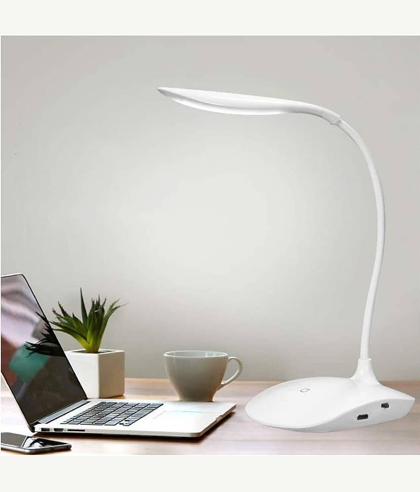 FITAZA White Study Table Lamp ( Pack of 1 )