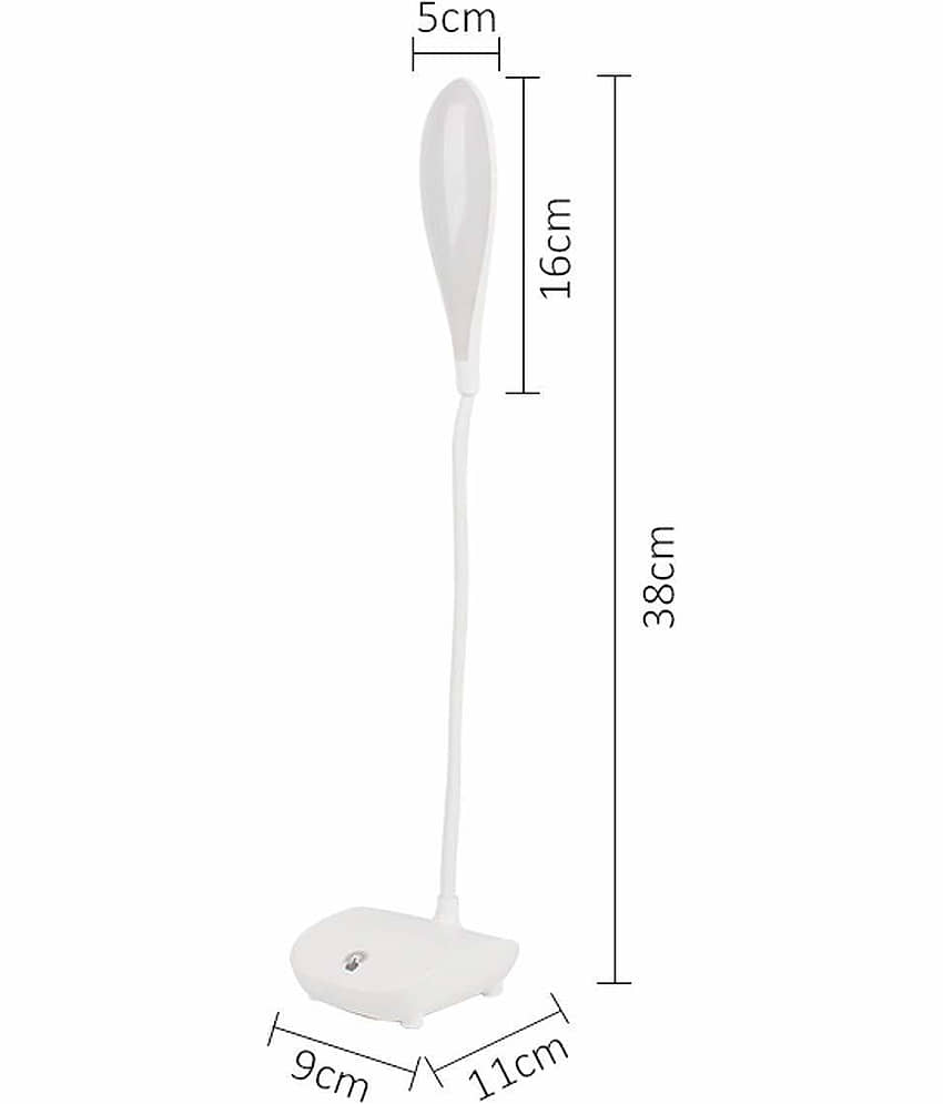 FITAZA White Study Table Lamp ( Pack of 1 ) view 2