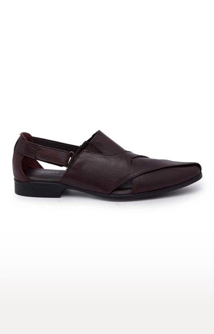 REGAL BROWN MEN LEATHER FORMAL SLIP-ONS view 2