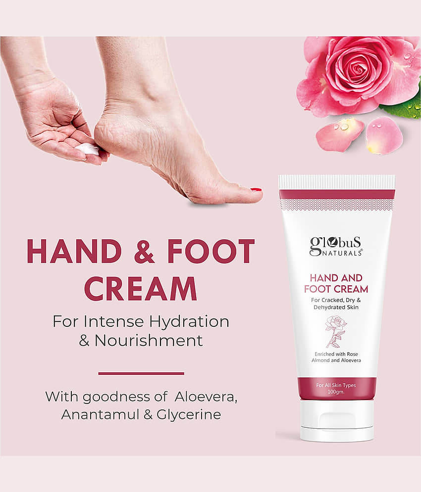 Globus Naturals Hand and Foot Cream, For All Skin Type, 100ml view 2