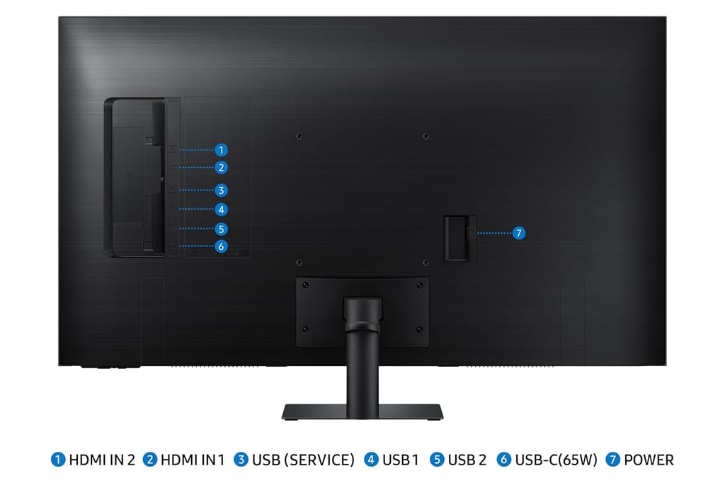 Samsung LS43DM700UWXXL M7 UHD 4K Smart Monitor 3840 x 2160 @60Hz, LOT Hub, Multiple Port, Speaker, Remote, Daisy Chain, WiFi,43" 108cm view 2