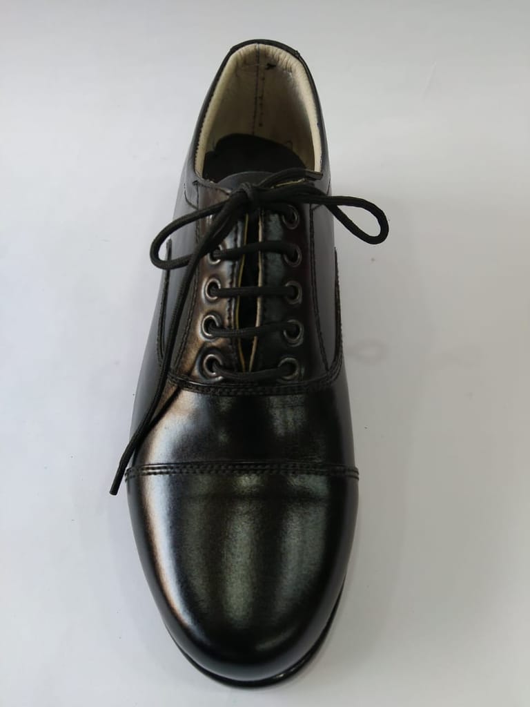 Men's Black Leather Oxford Shoes - Formal Dress Shoes for Office, Business, and Special Occasions