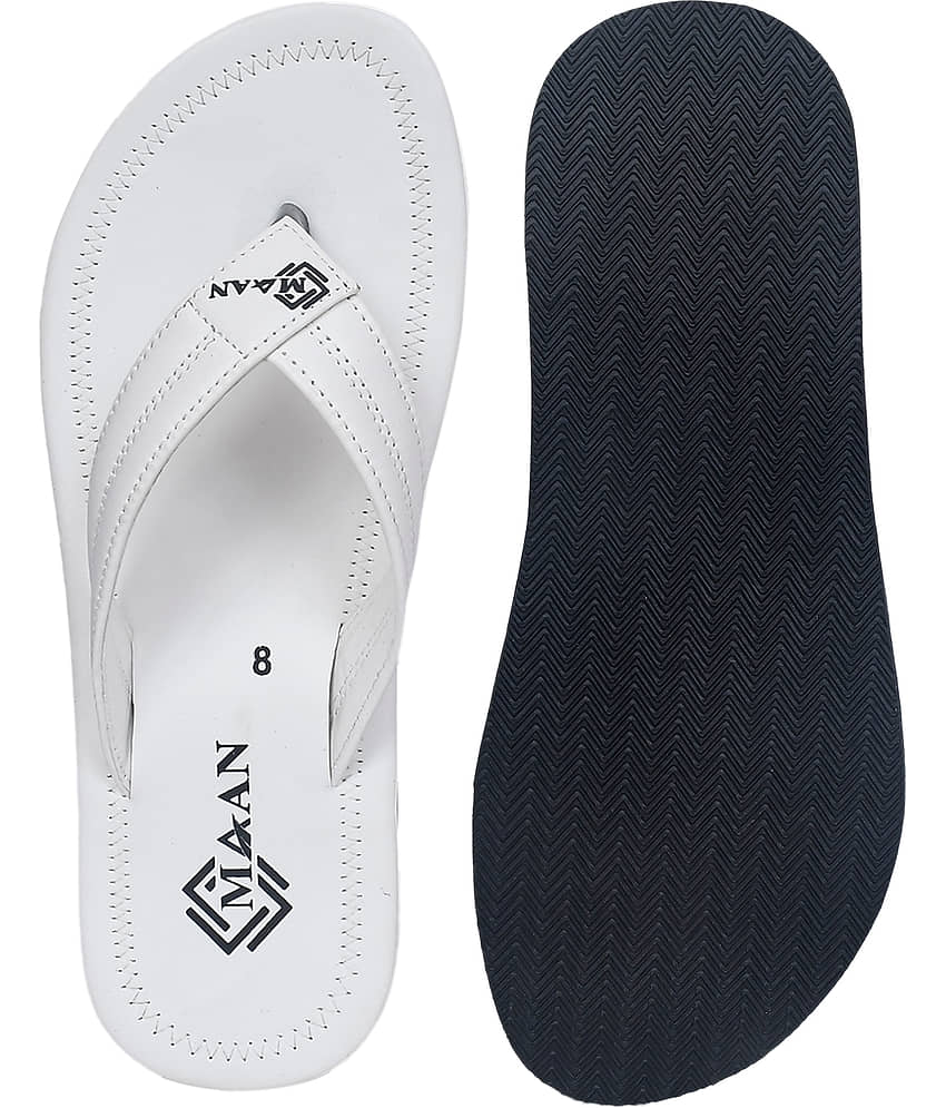 MAAN White Men's Thong Flip Flop view 2