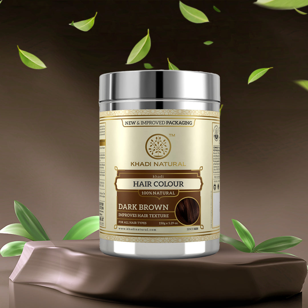 Khadi Natural Hair Colour Dark Brown - 150gm view 2