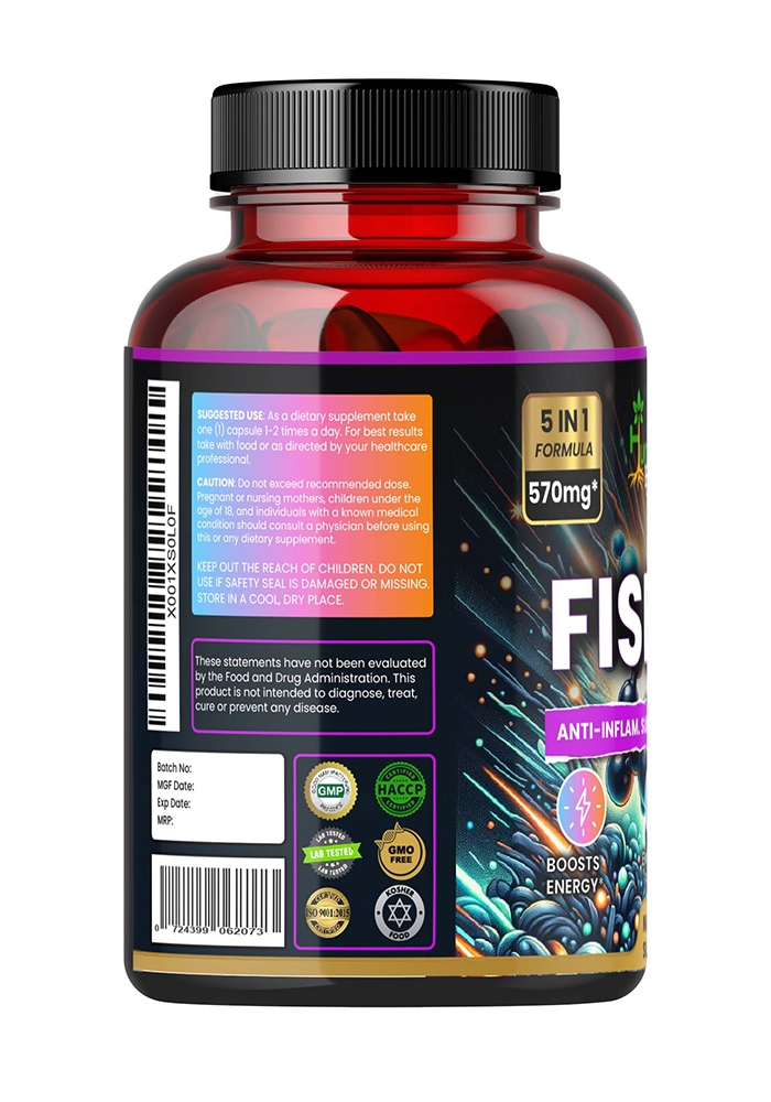 Humming Herbs Fisetin 570mg Advanced Formula - Anti-Inflammatory & Antioxidant Support Supplement with EGCG, Curcuminoids, N-Acetyl Cysteine, Astaxanthin - Energy Boost & Focus view 2