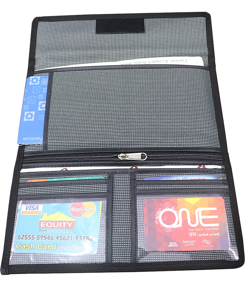 Kopila Matte Material Expendable Passbooks and Cheque Book /Document Holder/Cards Holder Foe men & Women view 2