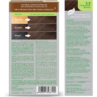 Nisha Creme Hair Colour 3.5 CHOCOLATE BROWN (Pack of 1) , CHOCOLATE BROWN 3.5 view 2
