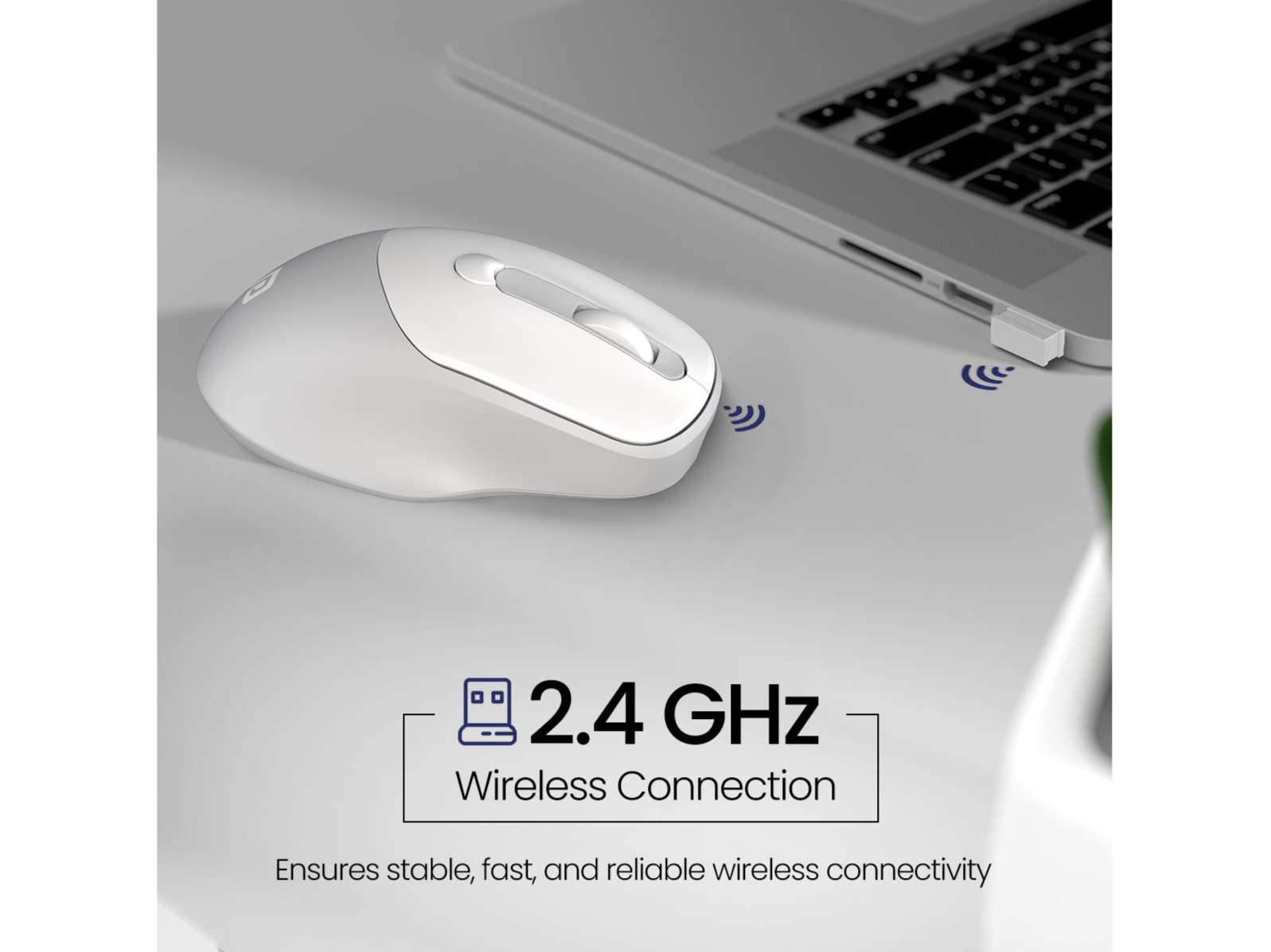 Portronics Toad 35 2.4 GHz Wireless, Adjustable DPI, Noise-free Clicks, Power Switch view 2