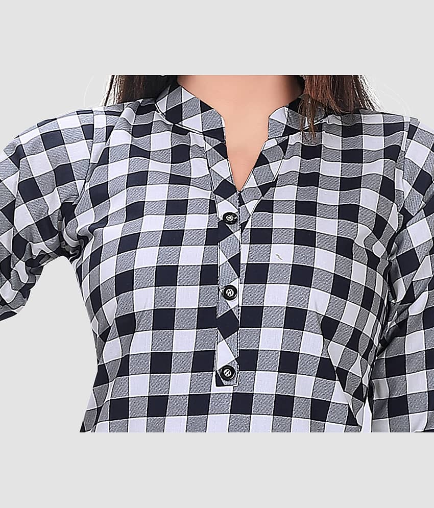 Meher Impex Women Checks Cotton Blend Shirt ( Green ) view 2