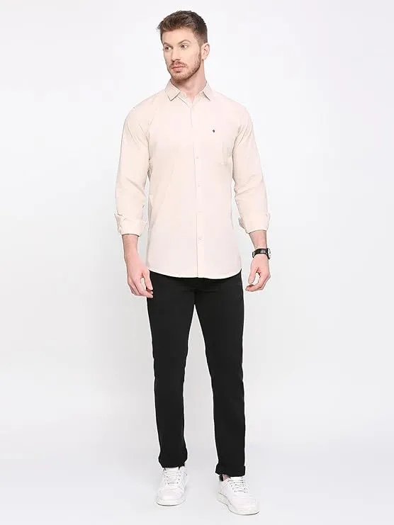 Grandstitch Men Regular Fit Solid Spread Collar Casual Shirt view 2