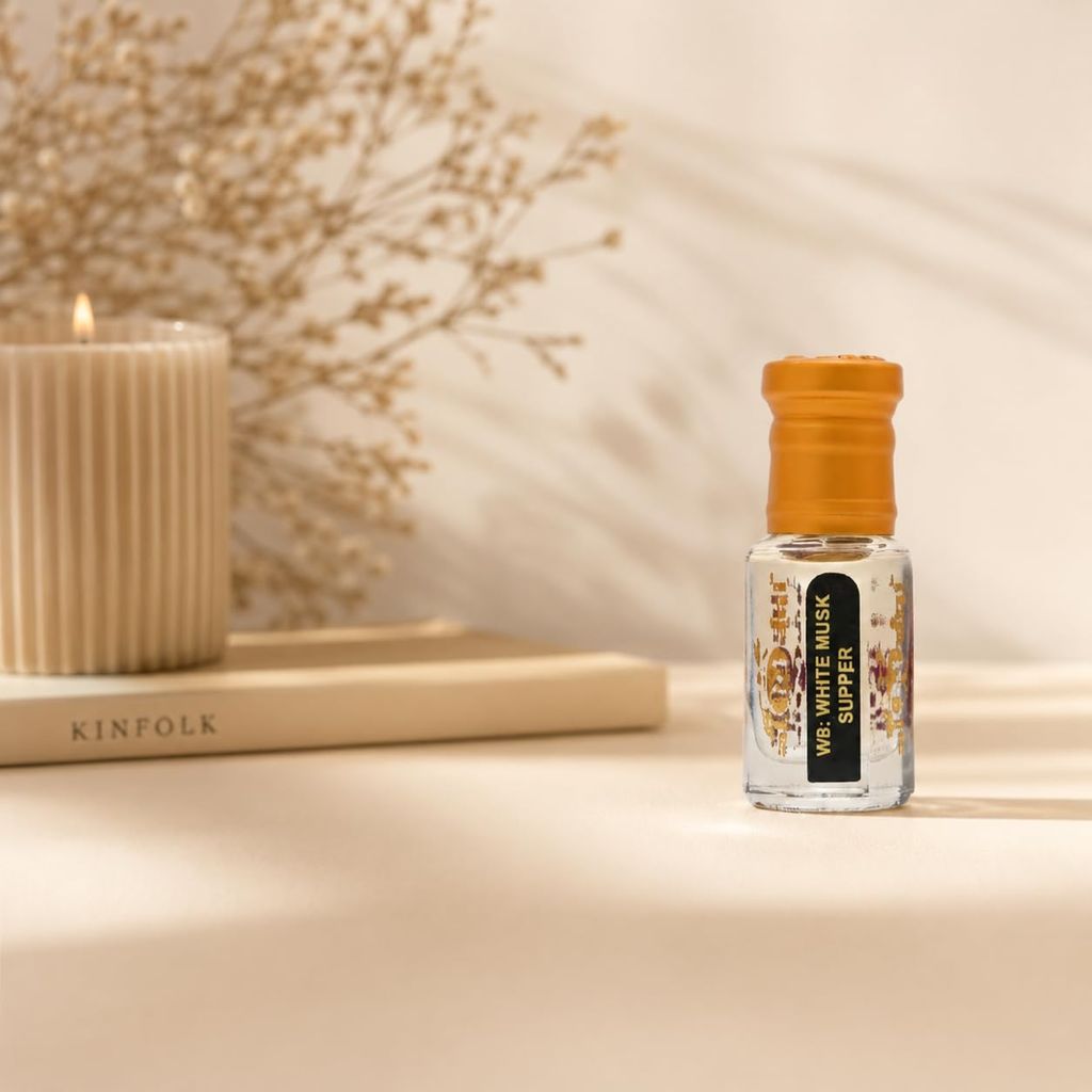 alnaqi fragrances White Musk Supper Attar| Perfume Oil Unisex | Alcohol-Free Arabian Attar Roll-On | Long-Lasting Concentrated Perfume Oil with Soft Musk, Floral & Amber Notes view 2