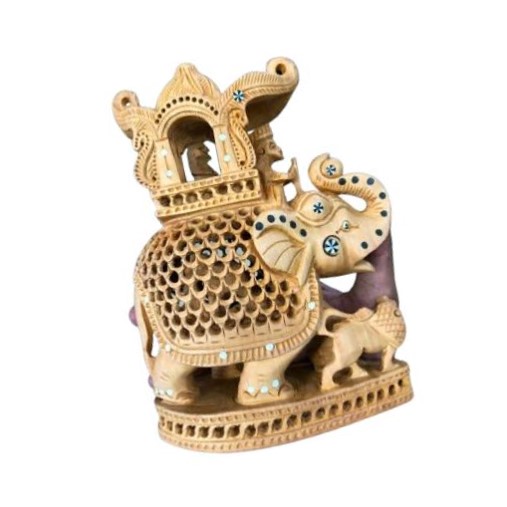 Ali Elephant with Amba Bari Decorative Showpiece (8 Inch) view 2