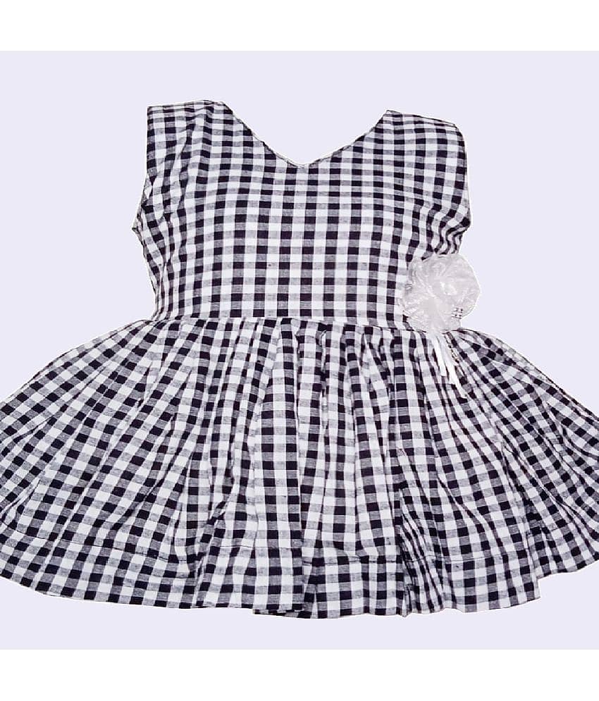 harshvardhanmart.com Cotton A-line Dress For Girls ( Pack of 1 , Black ) view 2