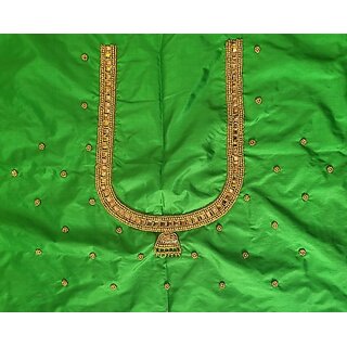 OMSAIFAB Cotton Silk Embroidered Blouse Material view 2