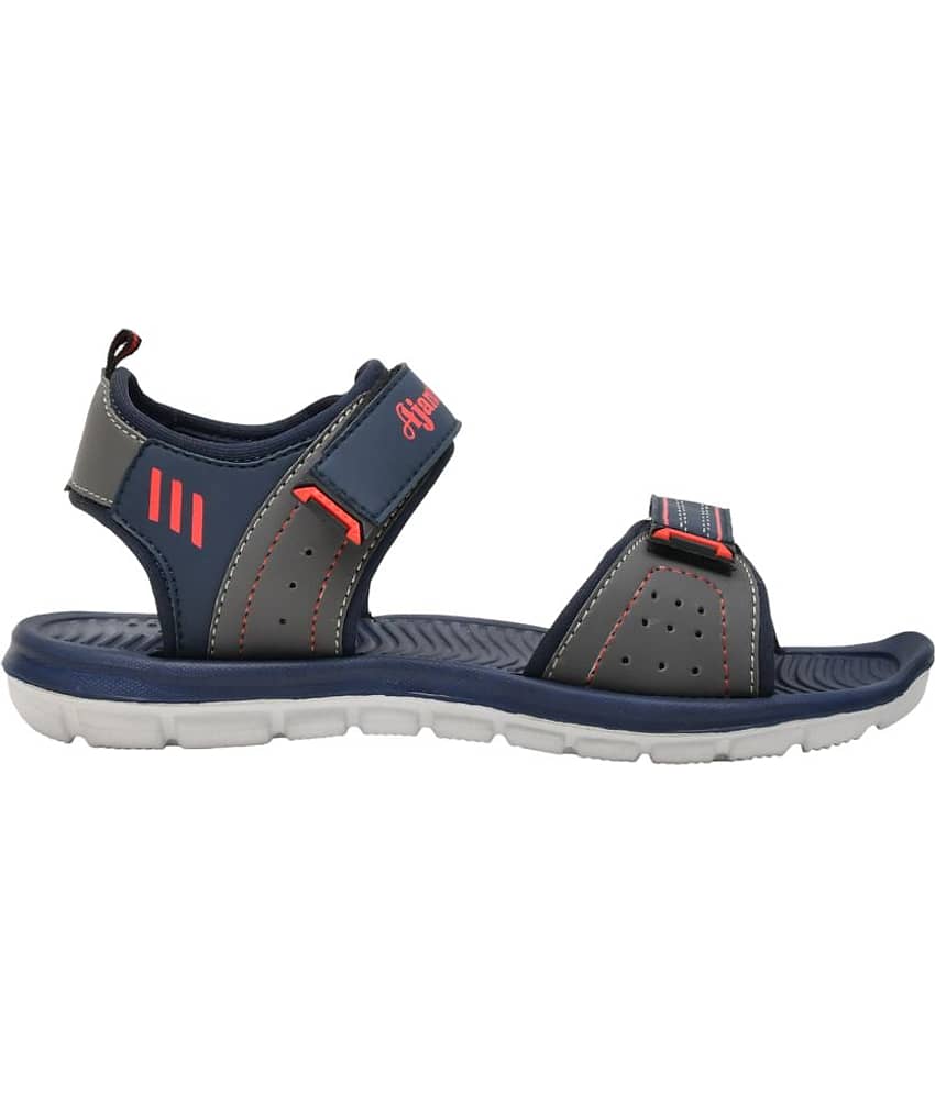 Ajanta - Black Men's Floater Sandals view 2
