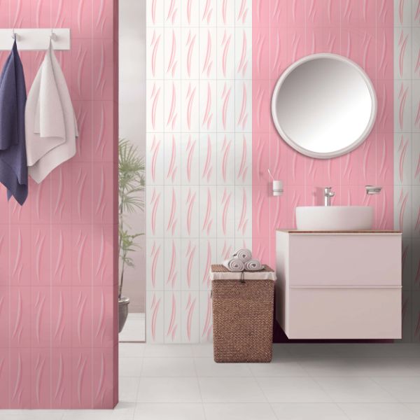 Orientbell Wall Tiles Picasso Pink 15 Pcs