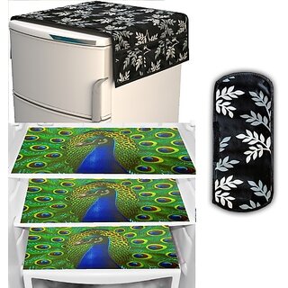 REVEXO Refrigerator Cover (Width: 98 cm, Multicolor) view 2