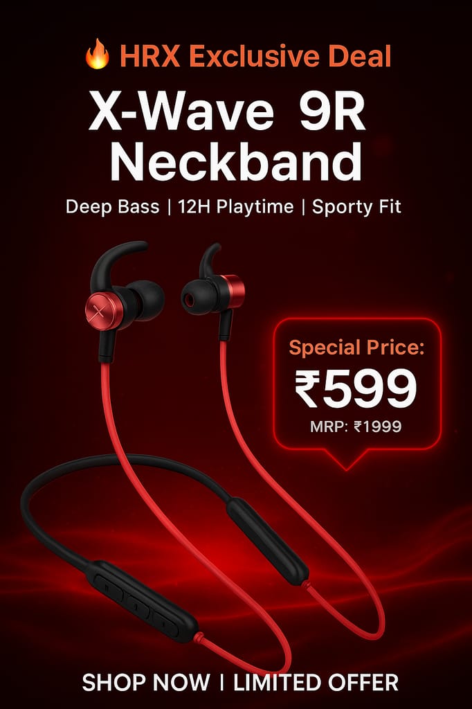 HRX 9R_3 Bluetooth (Blazing Red, In the Ear)