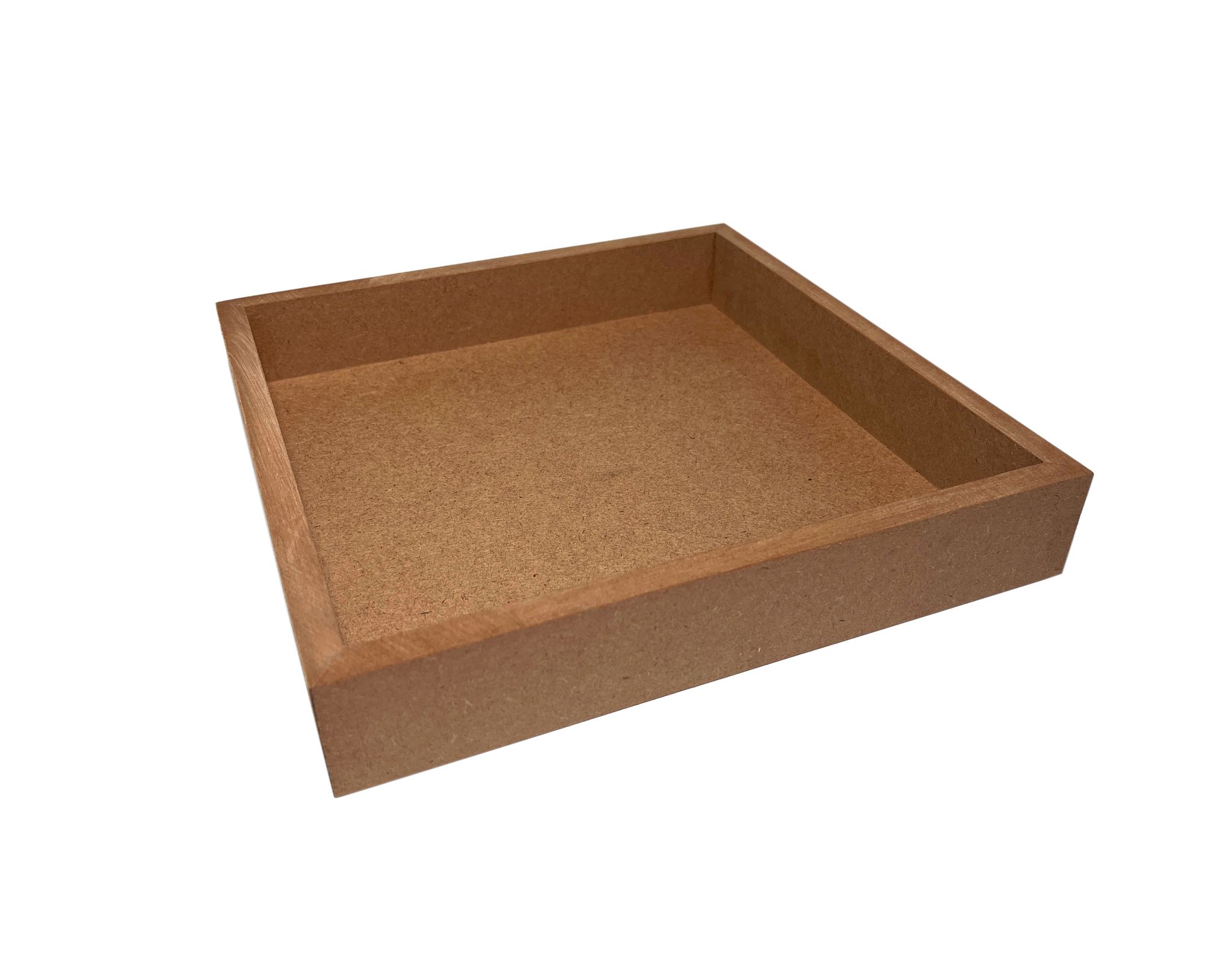 DEVESHA DIY Wooden Serving Tray - 10 × 10 Inch (Without Handle) | MDF Tray for Art, Craft, Decoupage & Decoration view 2