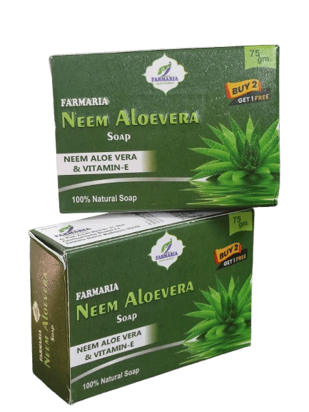 Neem and Aloe Vera Soap - 100% Natural with Vitamin E (Buy 2 Get 1 Free)** view 2