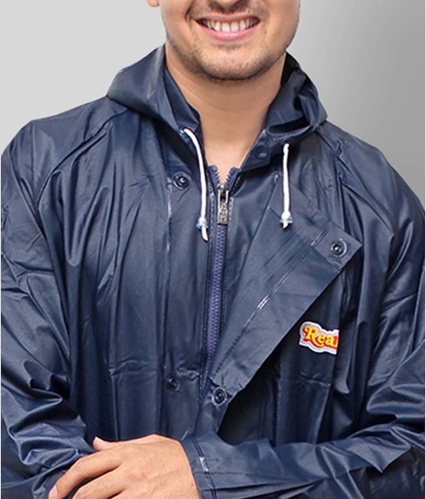 Goodluck Navy Rain Jacket view 2