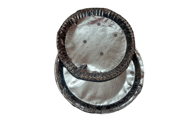 Silver Round Paper Plate view 2