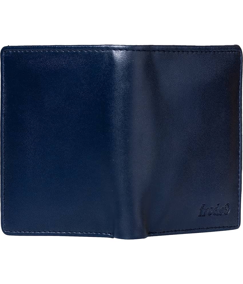 HIDEFLIX PU Solid Men's Regular Wallet With 6 Slots For Card ( Blue , Pack of 1 ) view 2