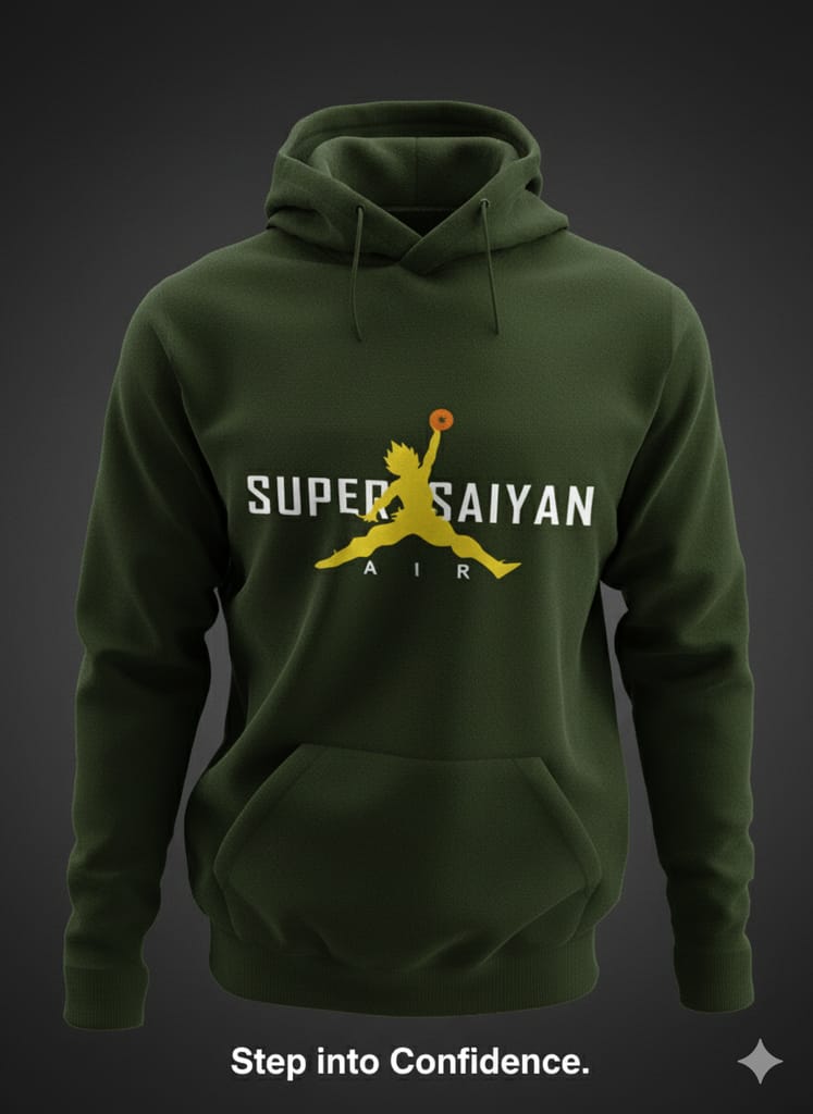 Super Saiyan Air | Premium Goku Parody Unisex Hoodie