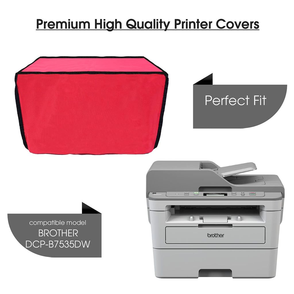 Palap Super Premium Dust Proof Printer Cover for Brother DCP-B7535DW(Red; 46 x 44.85 x 36.85 cm) view 2