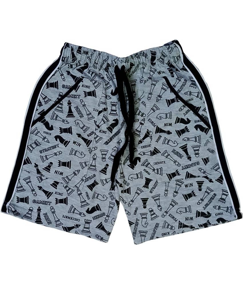 atlans Pack of 2 Cotton Blend Shorts For Boys ( Dark Blue ) view 2