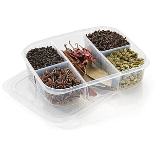 Airtight Fridge Storage Box,5 Compartment Food Storage Container,Fridge Organizer For Frozen Meat Onion Ginger Garlic view 2
