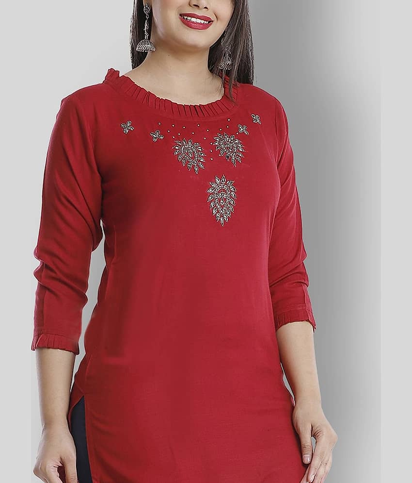 Viscose Short Kurti For Women (Pack of 1) view 2