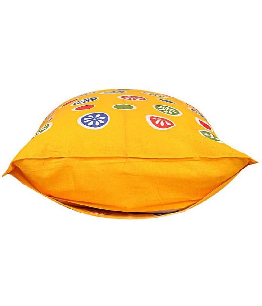 Shagun Online Pack of 2 Yellow Pillow Cover view 2