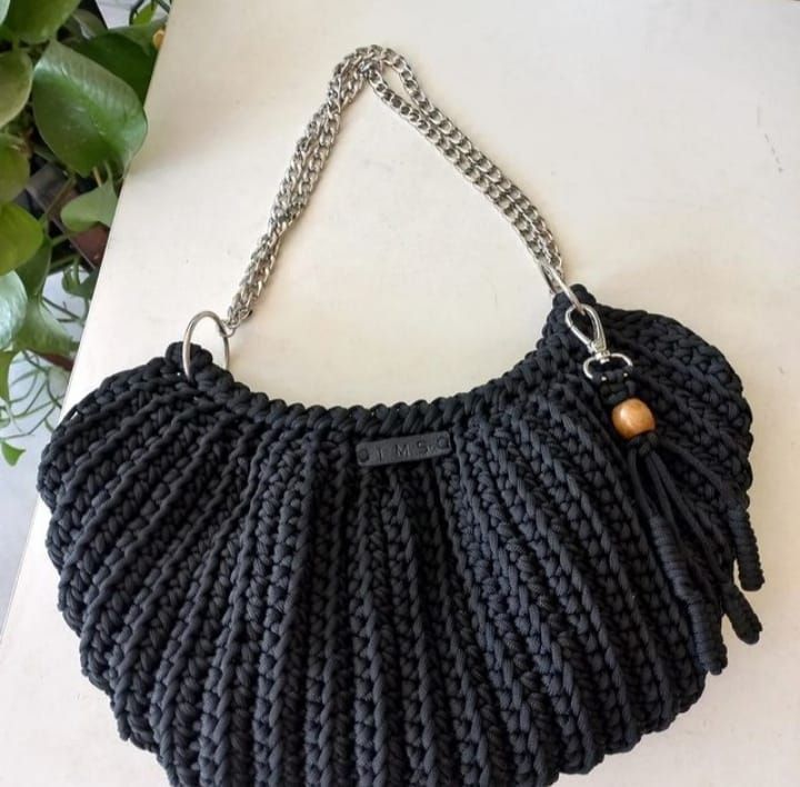 Handmade Crochet Handbag view 2
