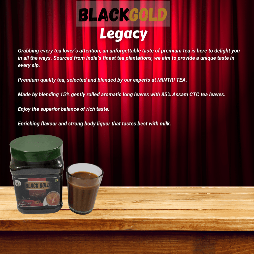 Super Combo- Jyoti Chai 500g, BlackGold Legacy Premium Chai 250g, Natural Green Tea 100g, Smooth Sunkissed Black Orthodox Tea 100g | Mintri Tea 950 g Variety Combo view 2