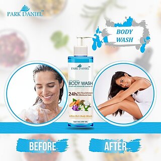 PARK DANIEL Ultra Rich Body Wash Enriched With Almond and Coconut Oil - For Skin Nourishment and Moisture Care (200 ml) (200 ml) view 2