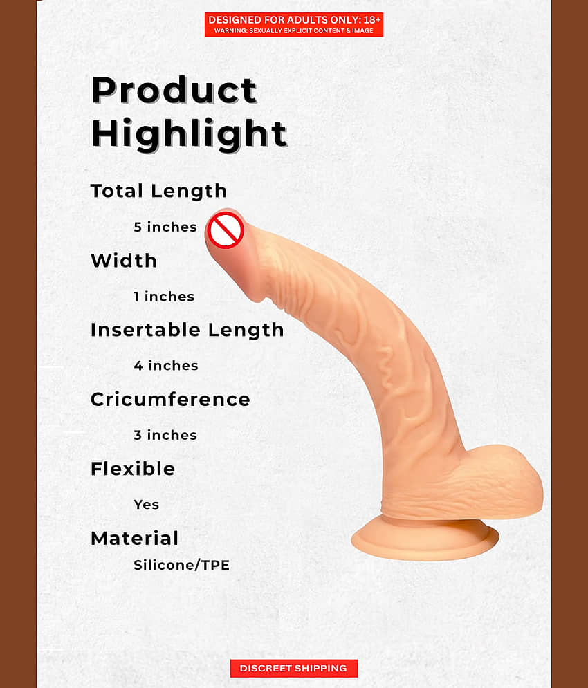 Naughty Night Toys - Silicone Small Dildo view 2
