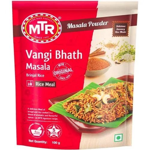 MTR Vangi Bath Masala, 100 gm Pouch