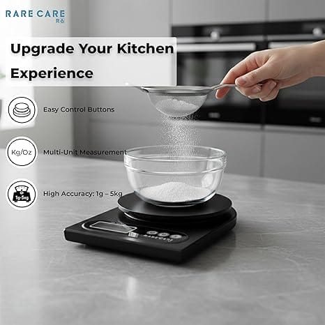 Kitchen Weight Machine For Home | Electronic Weighing Machine for Food | Tare Function 1 Year Warranty (5 kg) view 2